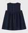 Baby-Kleid aus Molton Denim für Mädchen blau JEANS