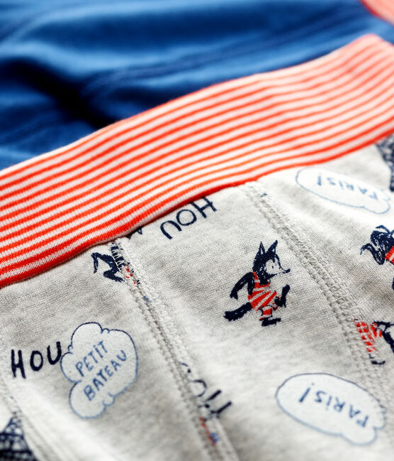 2er-Set Boxershorts aus Bio-Baumwolle mit Paris-Print für Jungen variante 1