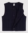 Kinder-Weste aus Doppeljersey blau SMOKING