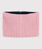 Kinder-Schlauchschal aus Strick mit Fleece-Futter rosa CHARME