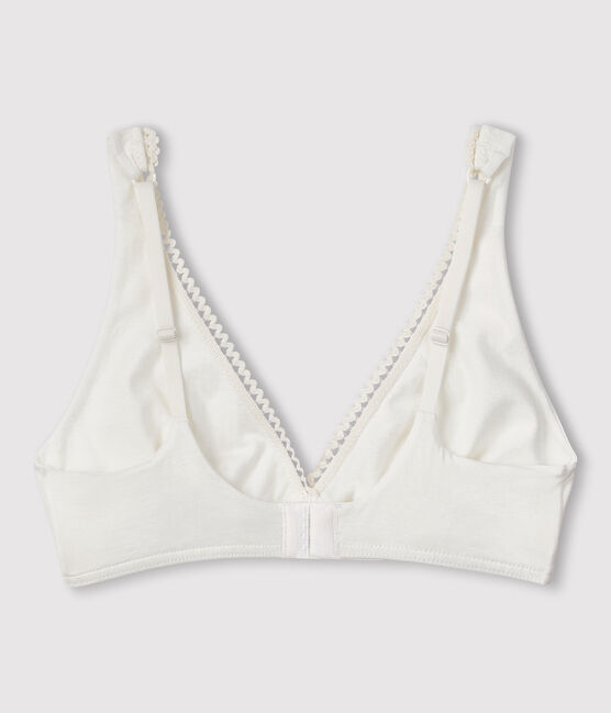 BH aus Stretch-Baumwolle für Damen weiss MARSHMALLOW