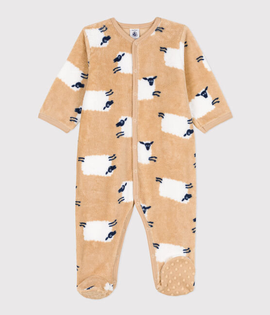 Strampler zum Überziehen aus Fleece TRENCH/ MULTICO