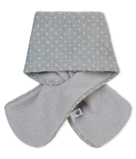 Unisex Baby Schal mit Jacquard-Motiv grau SUBWAY/weiss MARSHMALLOW