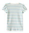 Geringeltes Mädchen-T-Shirt weiss MARSHMALLOW/blau MIMI