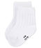 Gerippte baby-strümpfe unisex weiss ECUME
