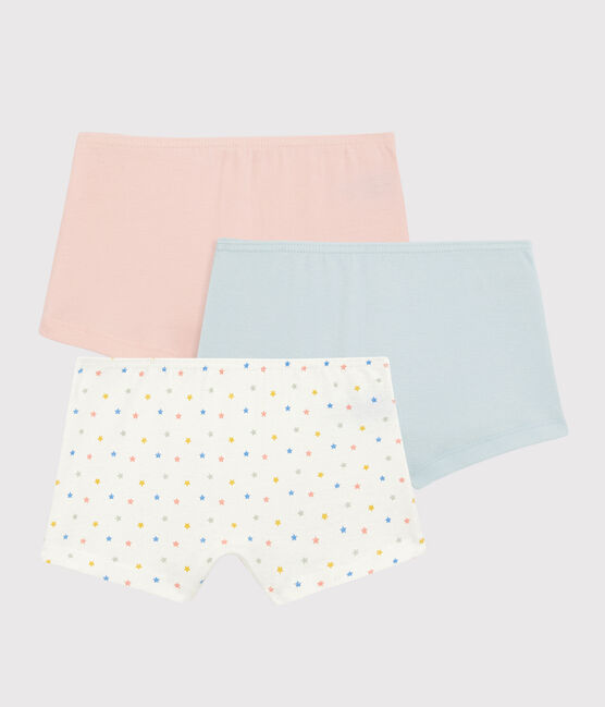 3er-Set Shortys aus Bio-Baumwolle mit Mini-Sternen für Mädchen variante 1