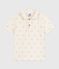 Kurzärmeliges Kinder-Poloshirt aus bedruckter Baumwolle rot MILK/ POMPEI