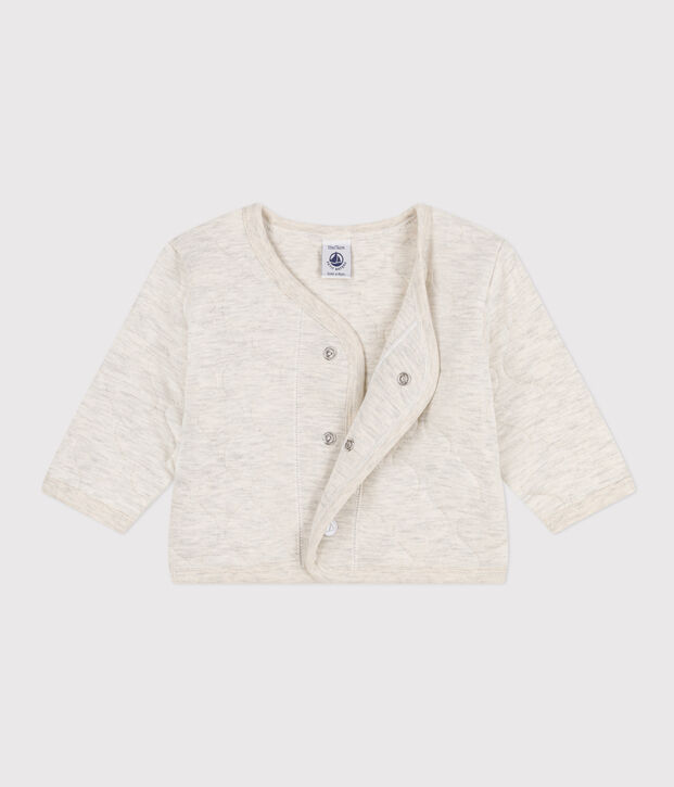 Baby-Cardigan aus gestepptem Doppeljersey MONTELIMAR CHINE