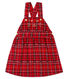 Kariertes Baby-Latzkleid für Mädchen