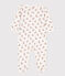 Bedruckter Baby-Strampler aus Baumwolle weiss MARSHMALLOW/weiss MULTICO
