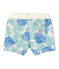 Bedruckte Baby-Jungen-Shorts grau BELUGA/weiss MULTICO