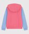Kapuzen-Sweatshirt aus BIO-Baumwolle für Damen rot PEPS/weiss MARSHMALLOW