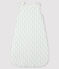 Baby-Schlafsack aus Rippstrick weiss MARSHMALLOW/weiss MULTICO