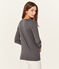 Langärmeliges damen-t-shirt sea island aus baumwolle grau MAKI