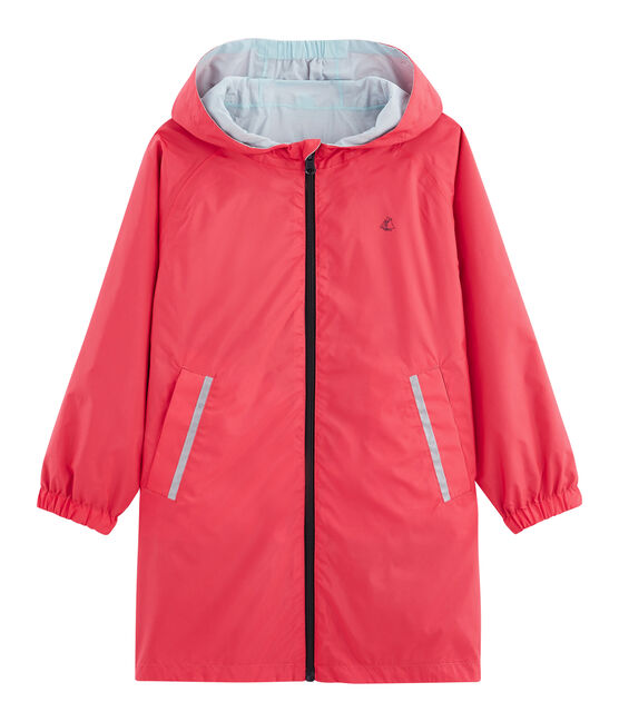 Winddichte Kinder-Wendejacke Unisex rosa GROSEILLER/blau CRYSTAL