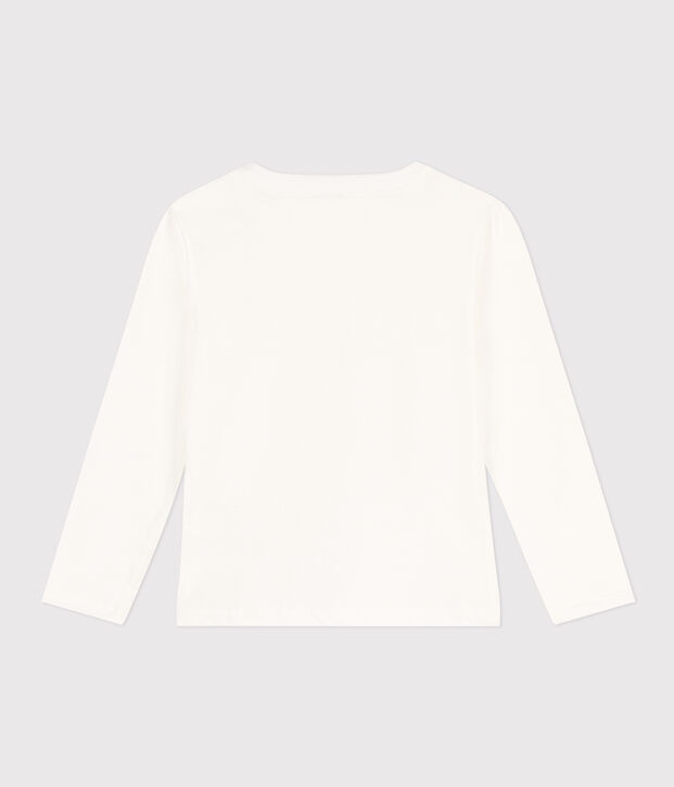 Lang&auml;rmeliges Kinder-T-Shirt f&uuml;r Jungen weiss