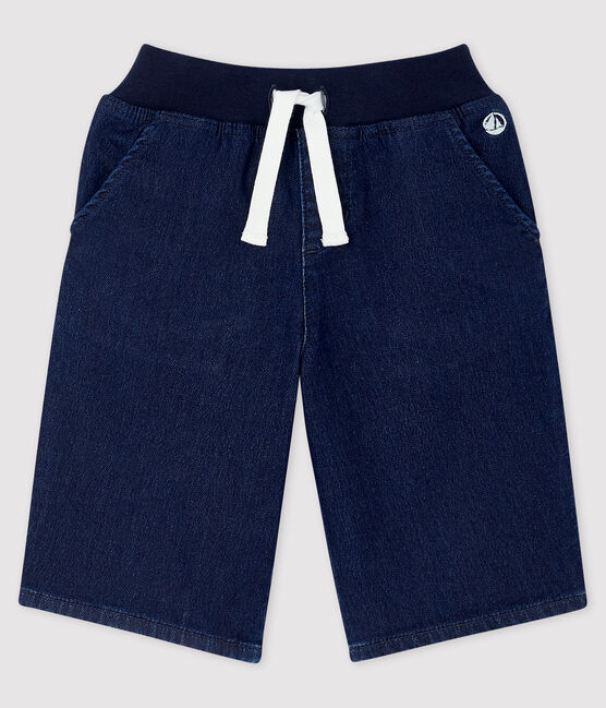 Kinder-Bermudas aus Denim für Jungen blau DENIM BLEU FONCE