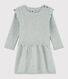 Baby-Kleid für Mädchen aus Wolle und Baumwolle
