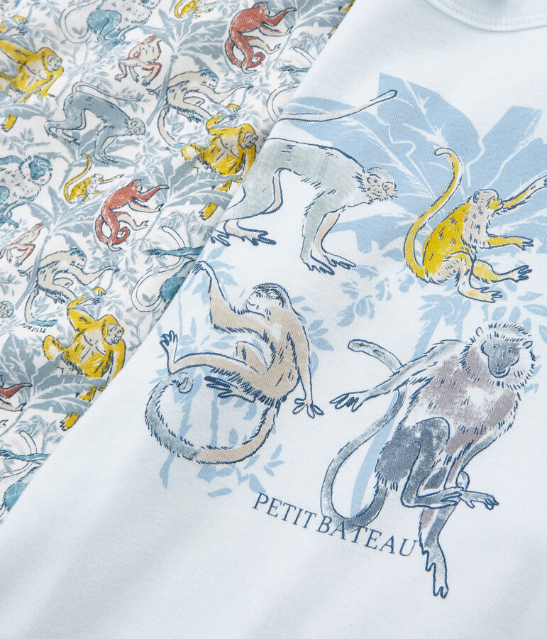 Doppelpack Kurzarm-T-Shirts aus Baumwolle f&uuml;r kleine Jungen vielfarbig