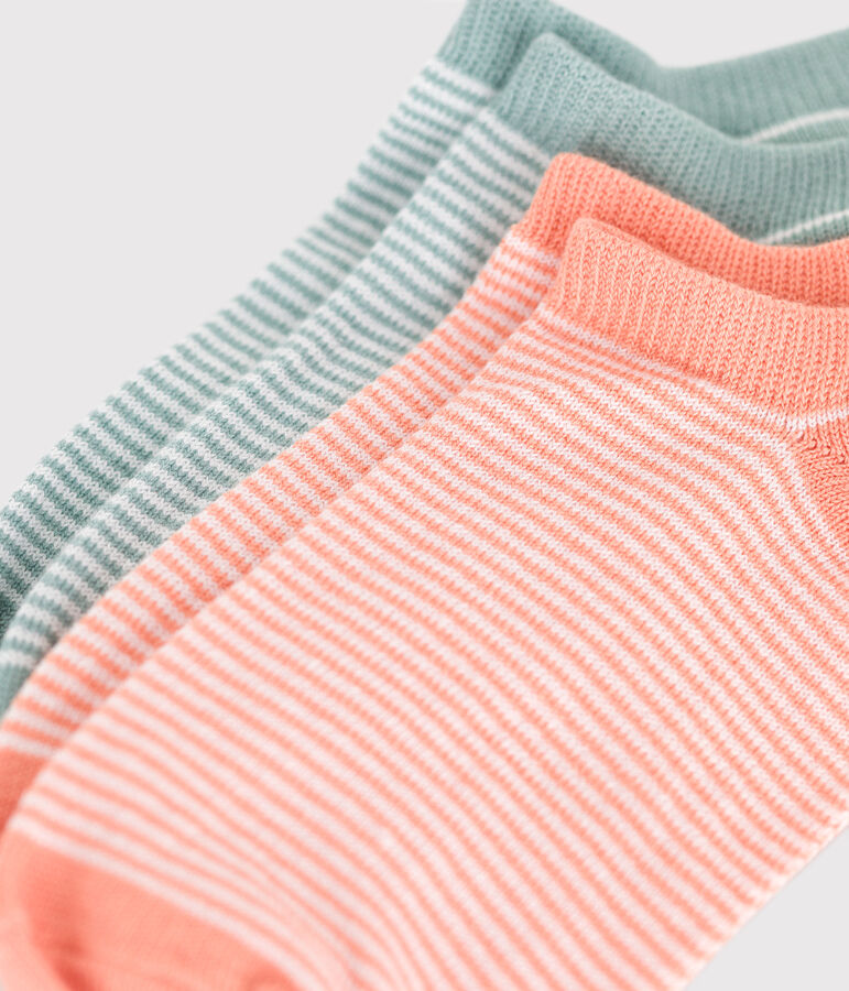 2er-Set Kinder-Socken aus Baumwolle mit Ringelstreifen variante 1