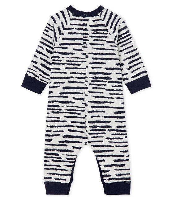 Langer Baby-Overall für Jungen von Jean Jullien weiss MARSHMALLOW/ DASH CN