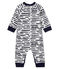 Langer Baby-Overall für Jungen von Jean Jullien weiss MARSHMALLOW/ DASH CN