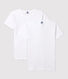 2er-Set kurzärmelige weiße T-Shirts für Jungen