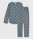 Kinderpyjama aus Baumwolle mit Blumenmotiv für Mädchen