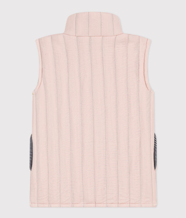 Kinder-Weste aus Doppeljersey rosa