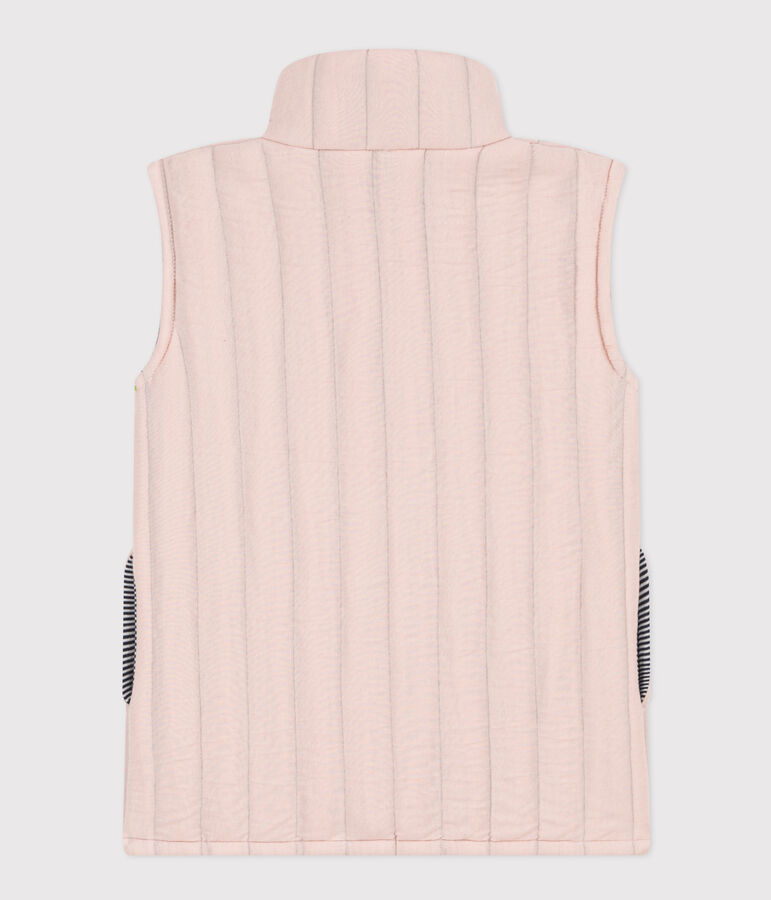 Kinder-Weste aus Doppeljersey rosa