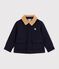 Kinderjacke im Caban-Stil aus einfarbiger Schurwolle SMOKING