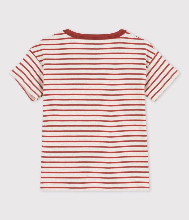 Kurz&auml;rmeliges T-Shirt aus Baumwolle f&uuml;r Jungen beige/braun