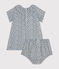 Kurzärmeliges Babykleid mit Bloomers aus Musselin AVALANCHE/ INCOGNITO
