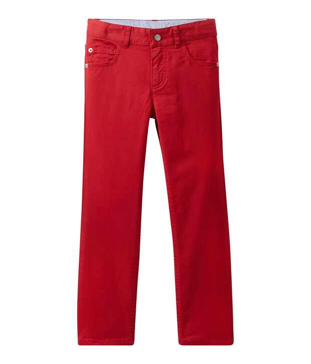 Farbige Jungen-Jeans rot