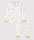Kinderpyjama aus Molton mit Tiermotiv