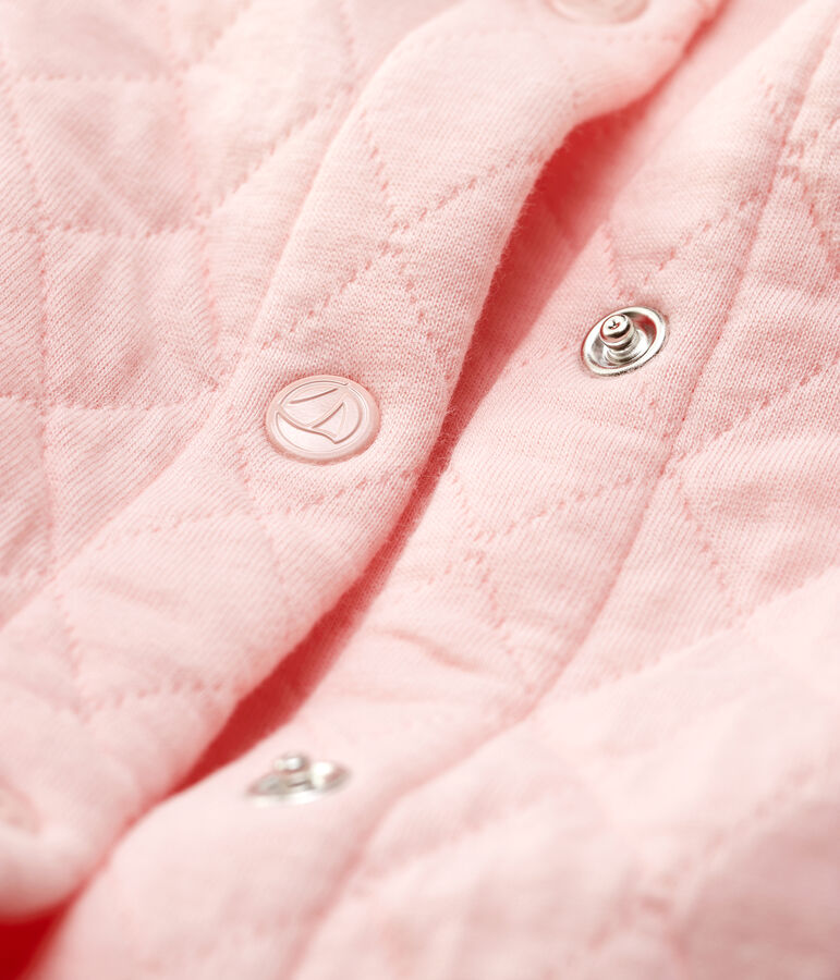 Kinder-Cardigan aus Doppeljersey M&auml;dchen rosa