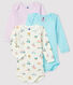 3er-Set langärmelige Baby-Bodys für Mädchen