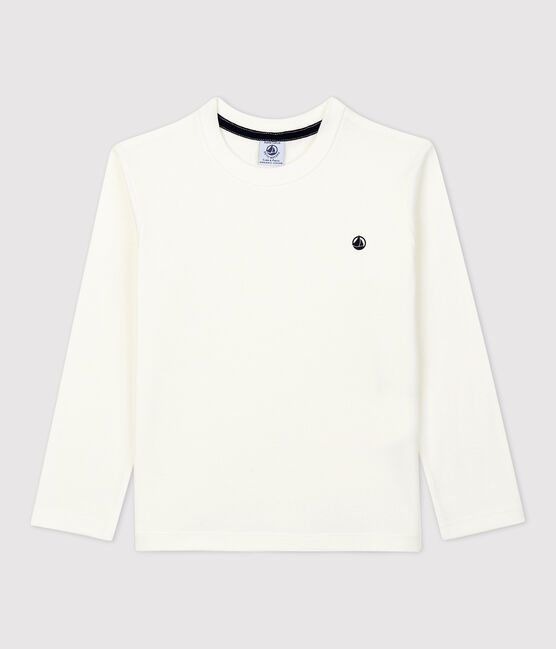 T-Shirt aus Bio-Baumwolle für Mädchen und Jungen weiss MARSHMALLOW