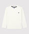 T-Shirt aus Bio-Baumwolle für Mädchen und Jungen weiss MARSHMALLOW
