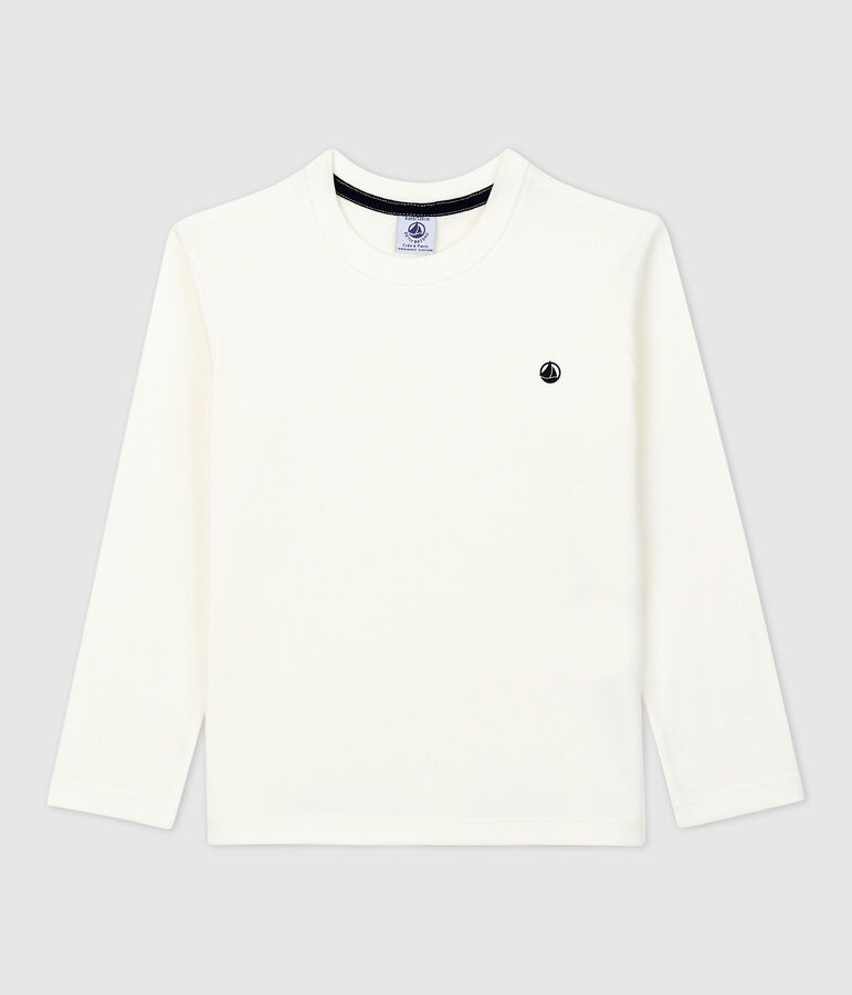 T-Shirt aus Bio-Baumwolle f&uuml;r M&auml;dchen und Jungen weiss