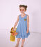 Kinder-Kleid Mädchen blau RIYADH/weiss MARSHMALLOW