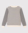 Damenpullover aus Baumwolle mit Streifen weiss AVALANCHE/blau SMOKING