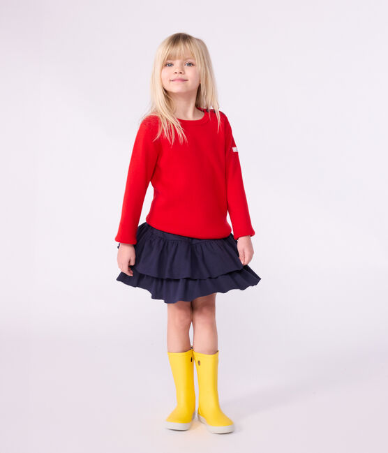 Kinder-Rock aus einfarbiger Baumwolle blau SMOKING