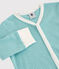 Strampler aus Baumwolle und Lyocell, mit Streifen-Design blau MIROIR/weiss MARSHMALLOW