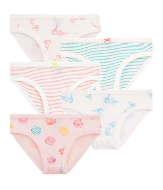 Set mit 5 Unterhosen für kleine Mädchen variante 1