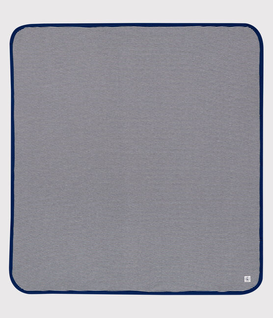 Wendbare Decke mit UV-Schutz aus Jersey blau SMOKING/weiss ECUME