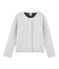 Kinder-Cardigan Mädchen grau BELUGA CHINE