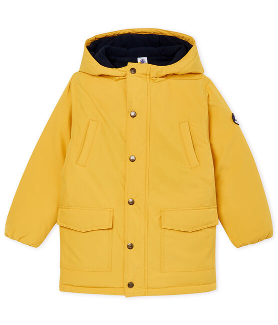 Kinder Jungen Daunenjacke Federn und Daunen gelb OCRE