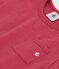 Kurzärmeliges Baby-T-Shirt aus geflammtem Jersey. rosa PAPI
