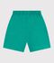 Kinder-Bermudashorts aus einfarbiger Baumwolle gr&uuml;n